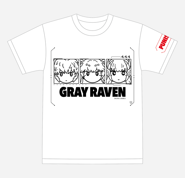 eredie work: Punishing: Gray Raven T Shirts For Village Vanguard